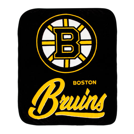 Boston Bruins 50" x 60" Signature Royal Plush Throw Blanket - for just $49.99! 