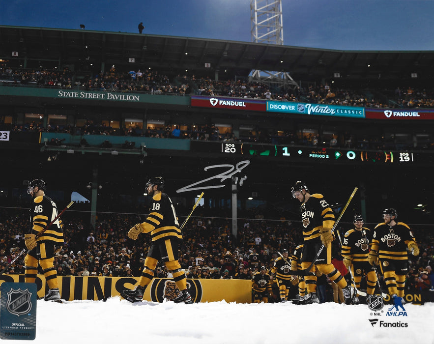 Pavel Zacha 2023 Winter Classic Entrance Boston Bruins Autographed 8" x 10" Hockey Photo - for just $49.99! 