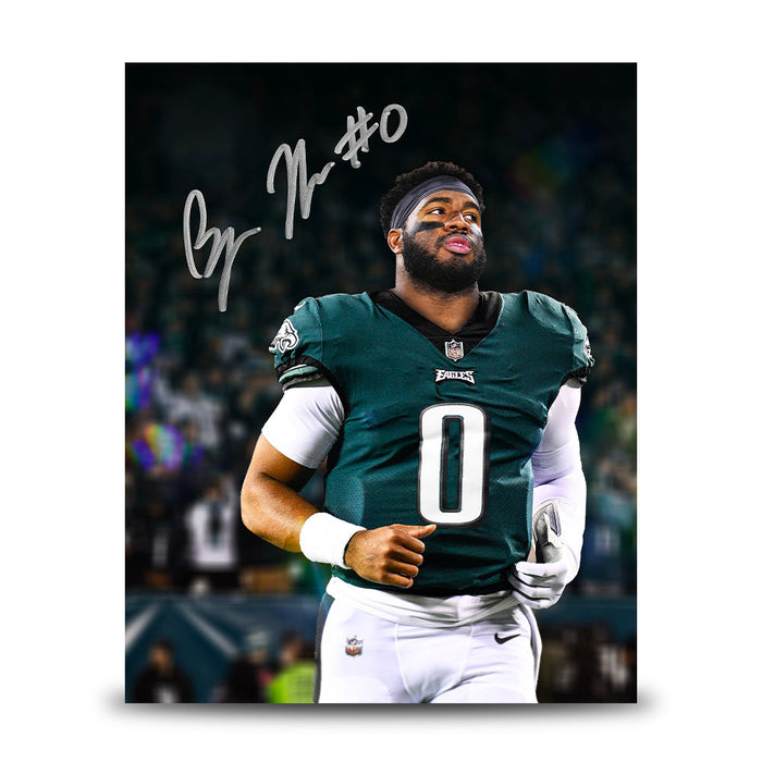 Bryce Huff Philadelphia Eagles Autographed 8" x 10" Blackout Football Photo - for just $59.99! 