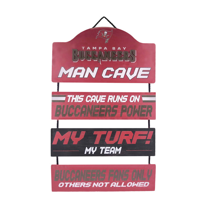 Tampa Bay Buccaneers Wooden Man Cave Dangle Sign - for just $29.99! 