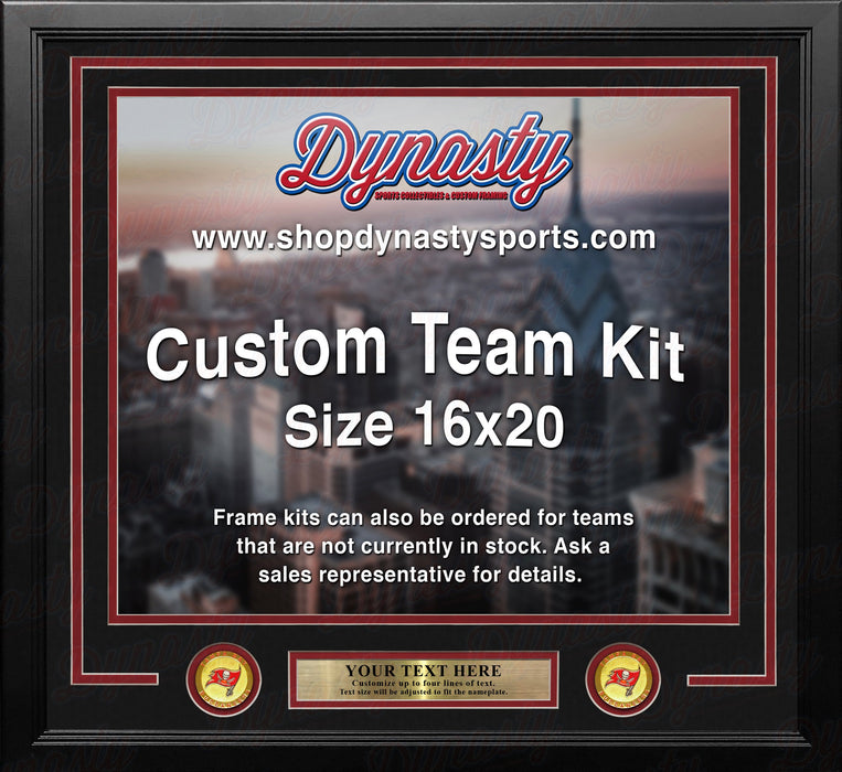 Tampa Bay Buccaneers Custom NFL Football 16x20 Picture Frame Kit (Multiple Colors) - for just $62.99! 