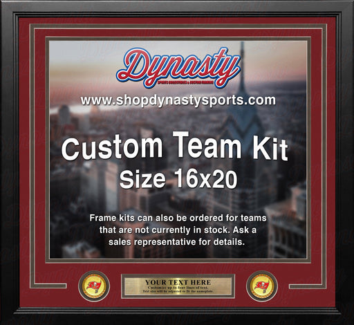 Tampa Bay Buccaneers Custom NFL Football 16x20 Picture Frame Kit (Multiple Colors) - for just $62.99! 