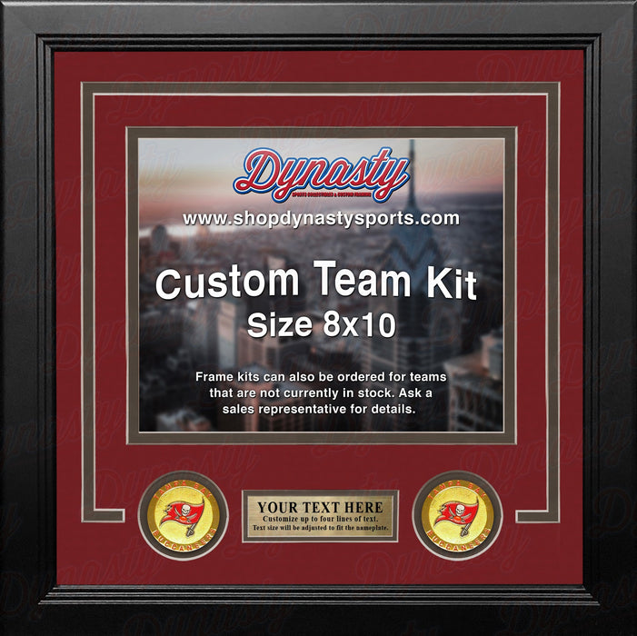 Tampa Bay Buccaneers Custom NFL Football 8x10 Picture Frame Kit (Multiple Colors) - for just $36.99! 