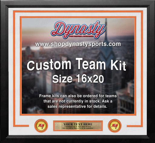 Tampa Bay Buccaneers Throwback Custom NFL Football 16x20 Picture Frame Kit (Multiple Colors) - for just $62.99! 