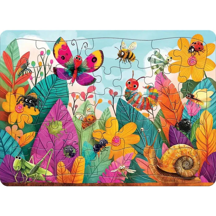 Bugs & Blooms 35 Piece Tray Jigsaw Puzzle Cobble Hill - for just $9.99! 