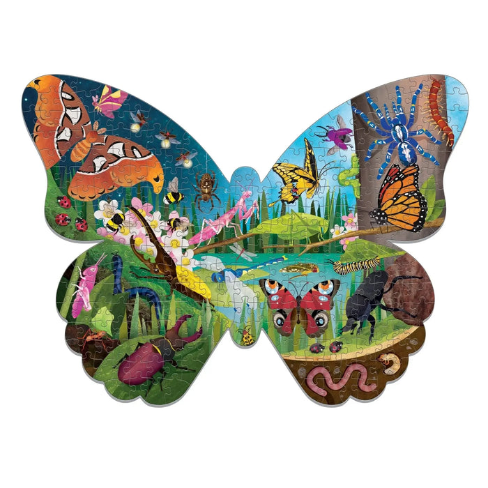 Bugs & Butterflies 300 Piece Shaped Jigsaw Puzzle Mudpuppy - for just $17.99! 
