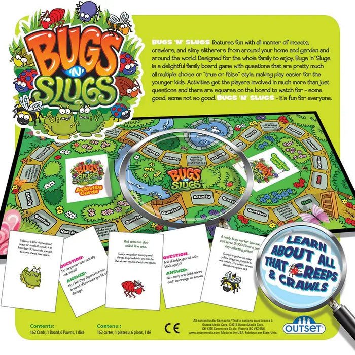 Bugs 'N' Slugs - The Educational Insects Board Game - Outset - for just $19.99! 
