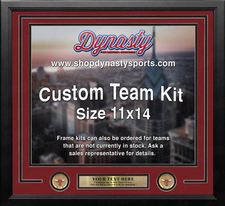 Chicago Bulls Custom NBA Basketball 11x14 Picture Frame Kit (Multiple Colors) - for just $39.99! 