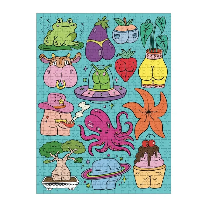 Bunches of Butts 500 Piece Jigsaw Puzzle Fun Club - for just $24.99! 