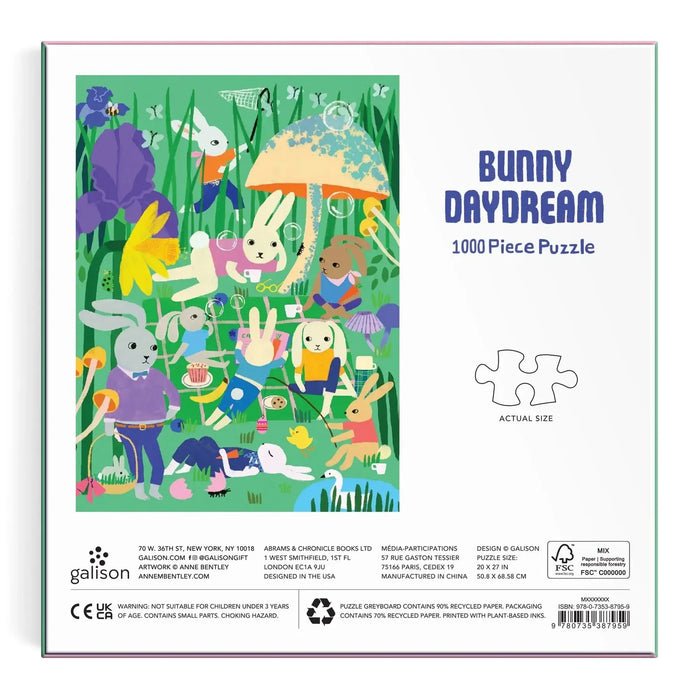 Bunny Daydream 1000 Piece Jigsaw Puzzle Galison - for just $19.99! 