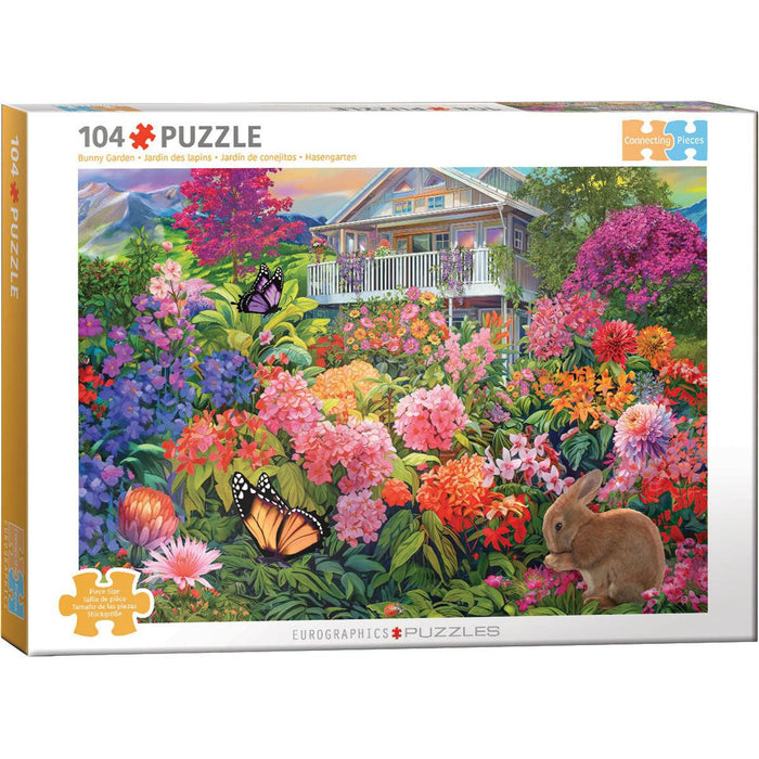Bunny Garden 104 Connecting Pieces Jigsaw Puzzle Eurographics - for just $19.99! 