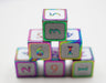 6 piece Metal D6's - White and Burnt Opal - for just $29.99! 