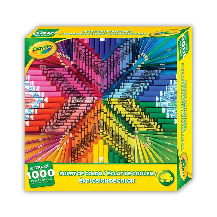 Burst of Color Crayola Crayon 1000 Piece Jigsaw Puzzle Springbok - for just $19.99! 
