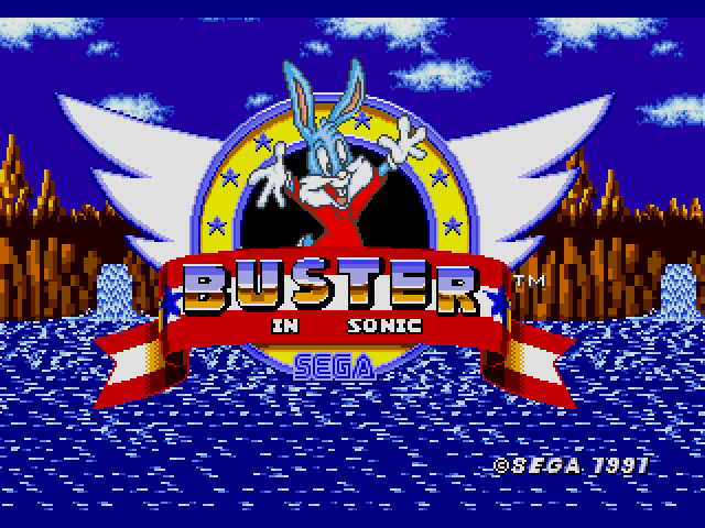 Buster Bunny in Sonic the Hedgehog Sega Genesis Repro Game Cart - for just $19.99! 