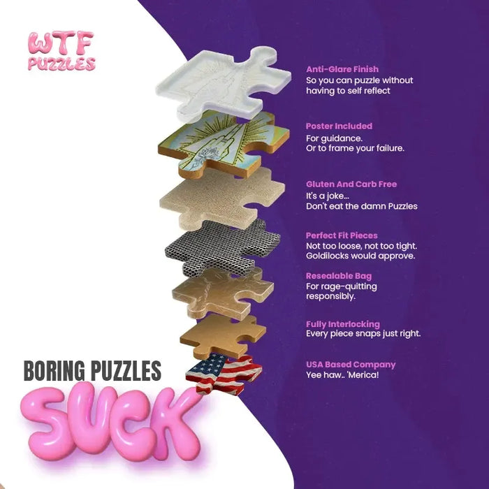 Butt Shrooms 1000 Piece Jigsaw Puzzle WTF - for just $24.99! 