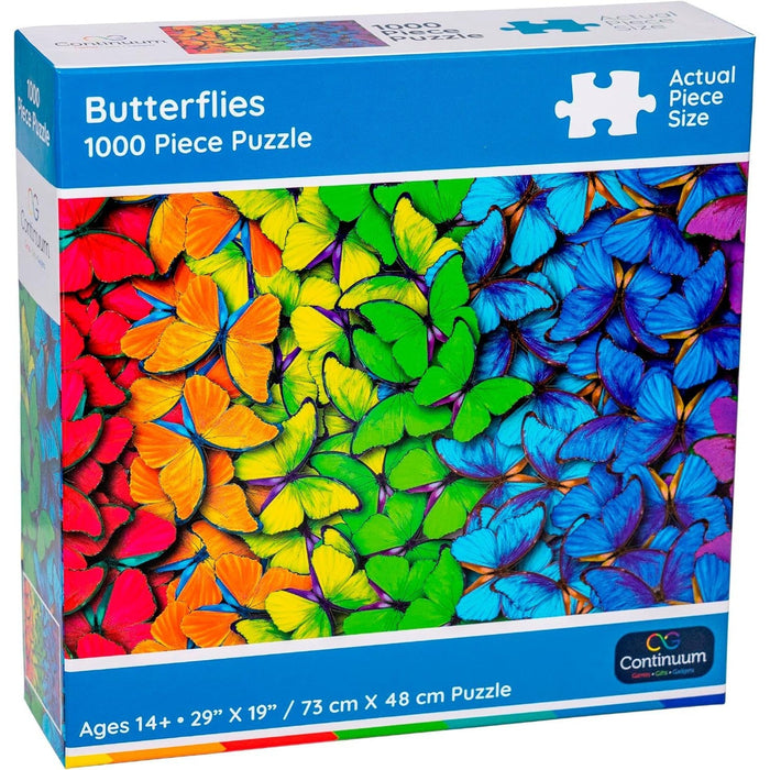 Butterflies 1000 Piece Jigsaw Puzzle Continuum - for just $14.99! 