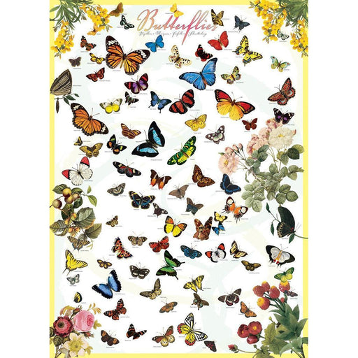 Butterflies 1000 Piece Jigsaw Puzzle Eurographics - for just $19.99! 