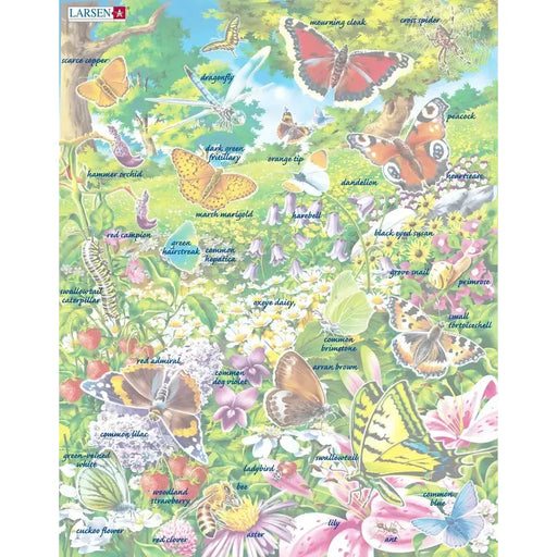 Butterflies 42 Piece Tray Jigsaw Puzzle Larsen - for just $11.99! 
