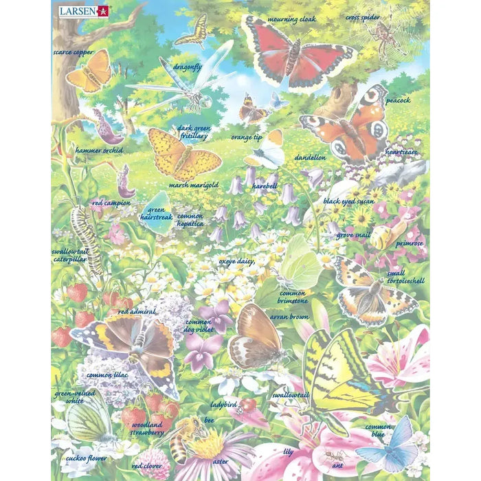 Butterflies 42 Piece Tray Jigsaw Puzzle Larsen - for just $11.99! 
