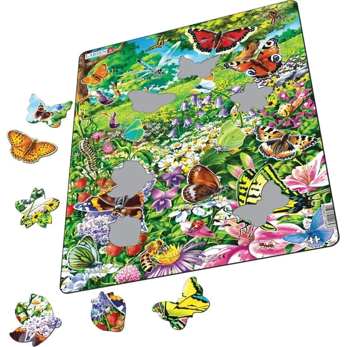 Butterflies 42 Piece Tray Jigsaw Puzzle Larsen - for just $11.99! 