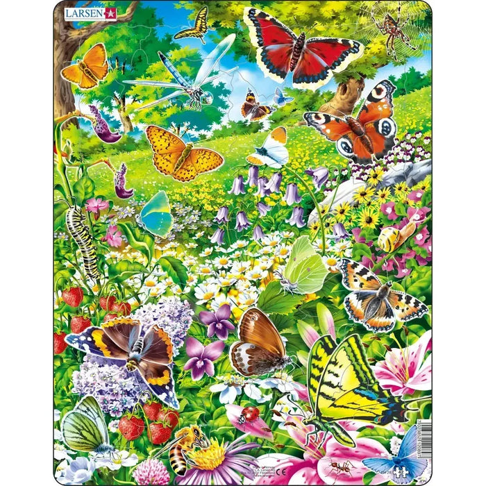 Butterflies 42 Piece Tray Jigsaw Puzzle Larsen - for just $11.99! 