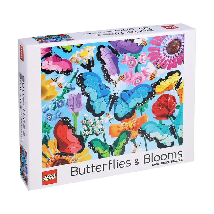 Butterflies & Blooms LEGO 1000 Piece Jigsaw Puzzle Chronicle - for just $19.99! 
