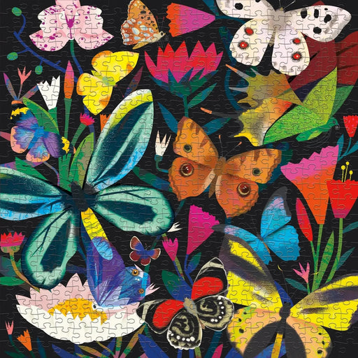 Butterflies Illuminated 500 Piece Glow in the Dark Jigsaw Puzzle Mudpuppy - for just $17.99! 