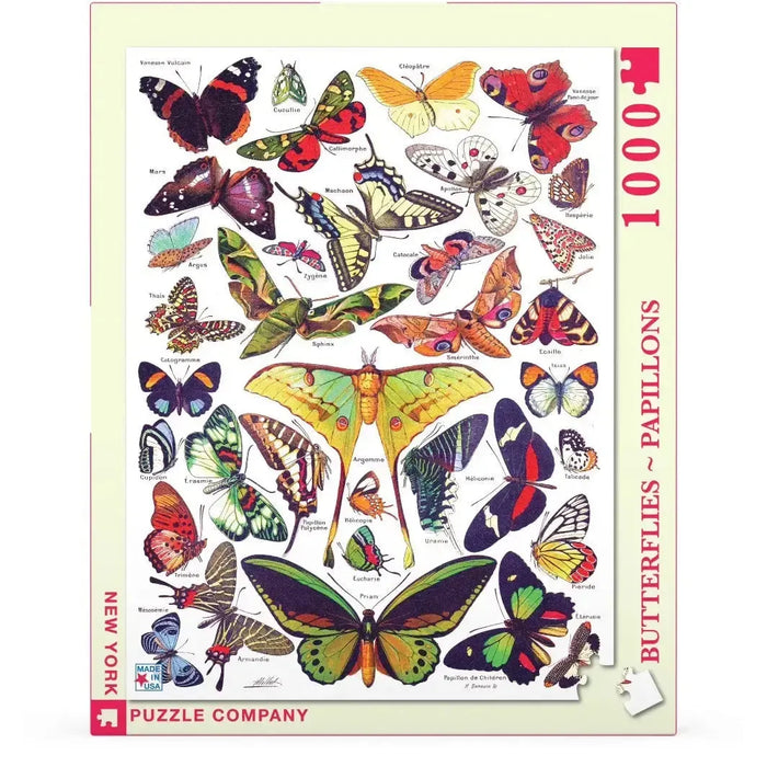 Butterflies ~ Papillons 1000 Piece Jigsaw Puzzle NYPC - for just $28.99! 