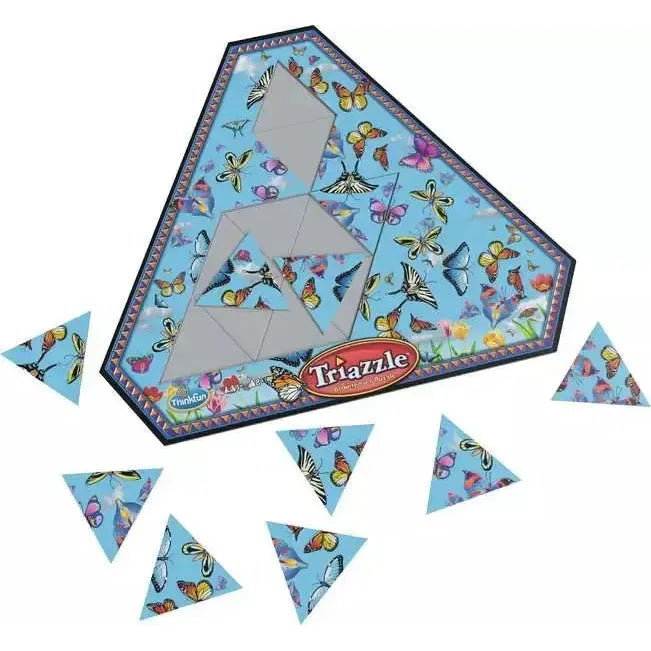 Butterflies Triazzle 16 Piece Triangle Tray Puzzle Thinkfun - for just $11.99! 
