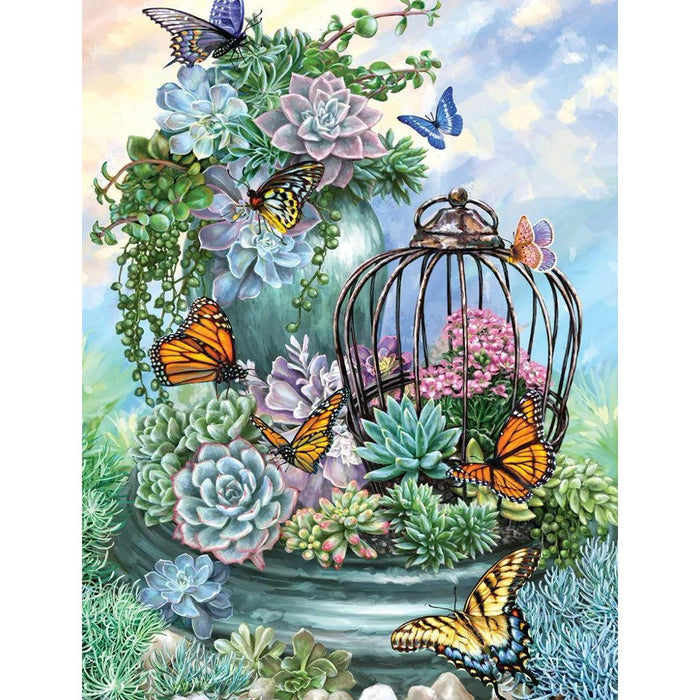 Butterfly Bliss 500 Piece Jigsaw Puzzle Springbok - for just $17.99! 