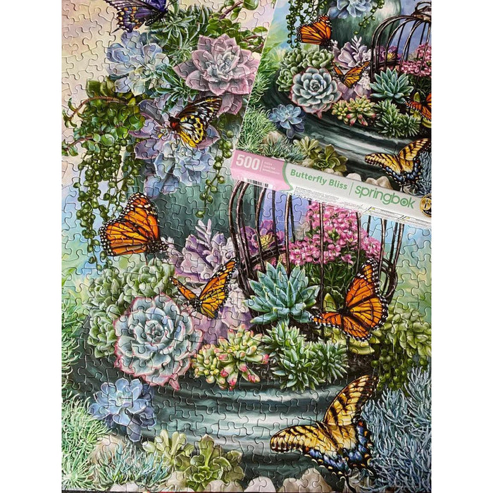 Butterfly Bliss 500 Piece Jigsaw Puzzle Springbok - for just $17.99! 