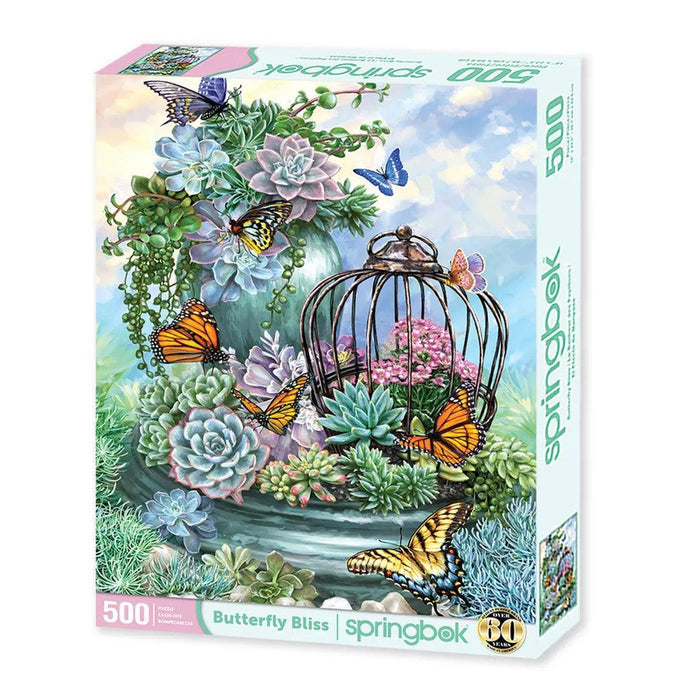 Butterfly Bliss 500 Piece Jigsaw Puzzle Springbok - for just $17.99! 