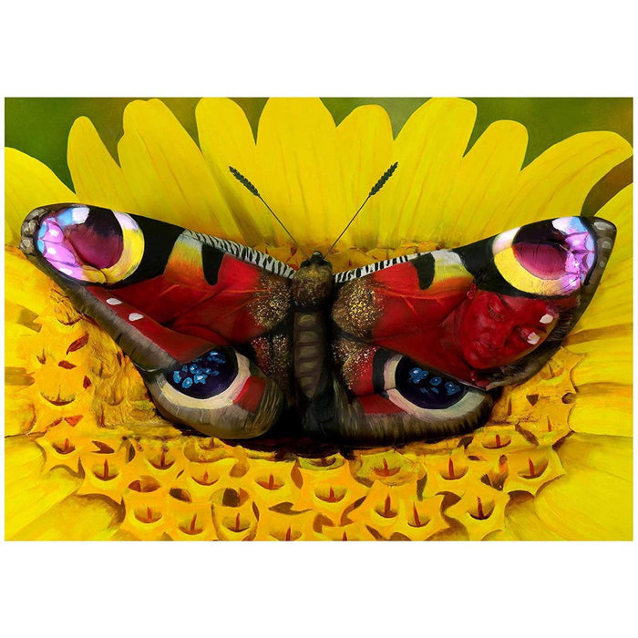 Butterfly Body Painting 1000 Piece Jigsaw Puzzle Funwares - for just $19.99! 