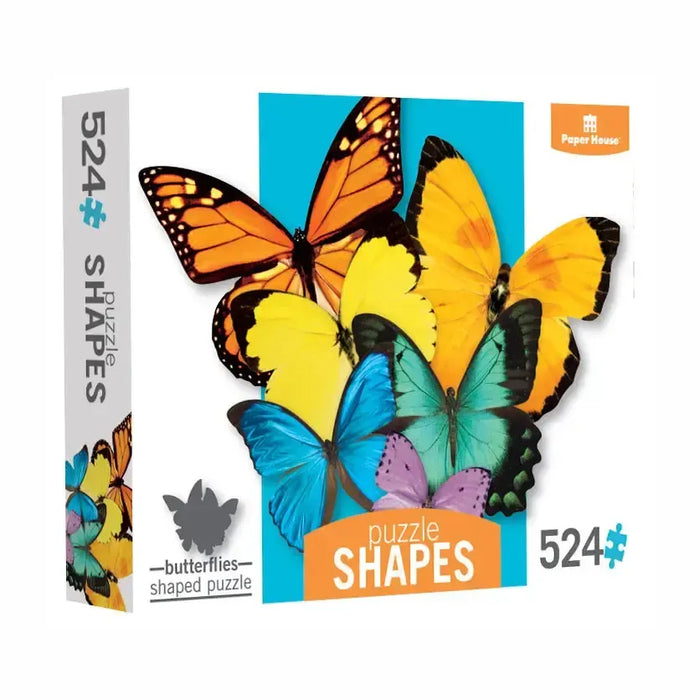 Butterfly Cluster 524 Piece Shaped Jigsaw Puzzle Paper House - for just $19.99! 