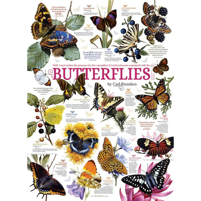 Butterfly Collection 1000 Piece Jigsaw Puzzle Cobble Hill - for just $19.99! 