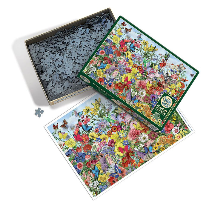 Butterfly Garden 1000 Piece Jigsaw Puzzle Cobble Hill - for just $19.99! 