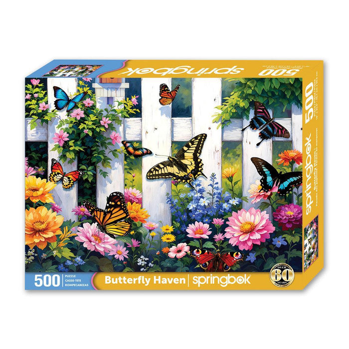 Butterfly Haven 500 Piece Jigsaw Puzzle Springbok - for just $17.99! 