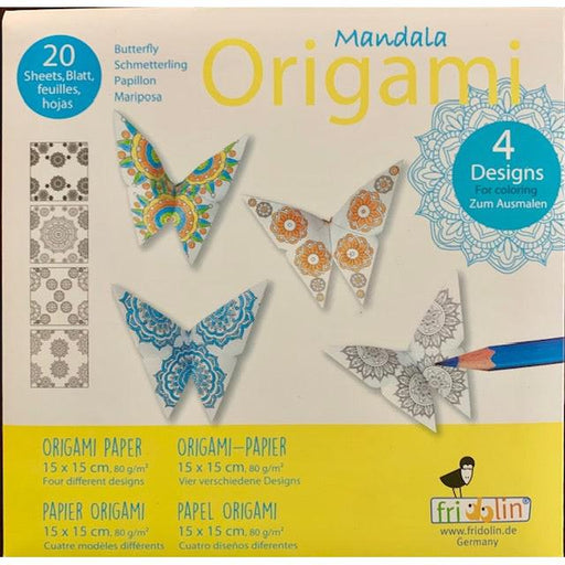 Butterfly Mandala Coloring Origami Kit Fridolin - for just $4.99! 