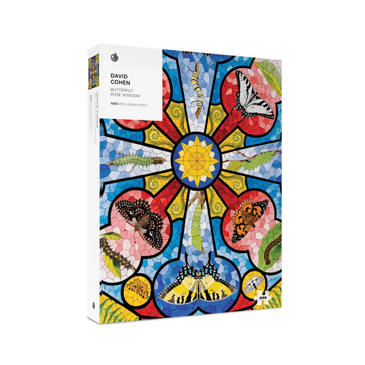 Butterfly Rose Window 1000 Piece Jigsaw Puzzle Pomegranate - for just $24.99! 