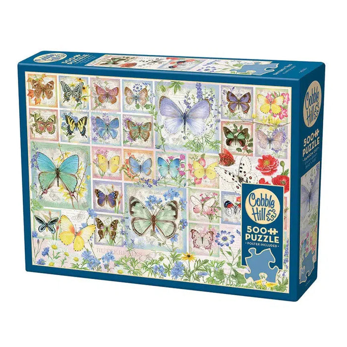 Butterfly Tiles 500 Piece Jigsaw Puzzle Cobble Hill - for just $17.99! 