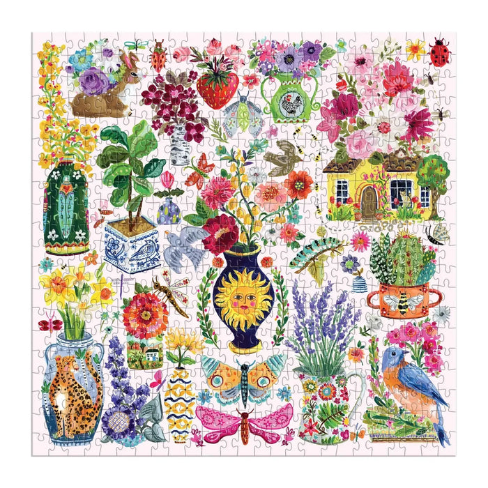 Buzzy Bouquets 500 Piece Jigsaw Puzzle Galison - for just $17.99! 
