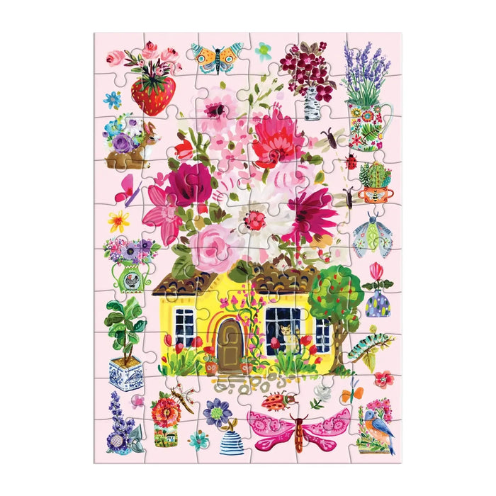 Buzzy Bouquets Greeting Card 60 Piece Jigsaw Puzzle Galison - for just $7.99! 