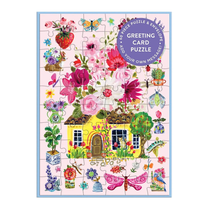 Buzzy Bouquets Greeting Card 60 Piece Jigsaw Puzzle Galison - for just $7.99! 