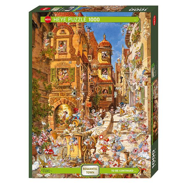 By Day Romantic Town 1000 Piece Jigsaw Puzzle Heye - for just $29.99! 