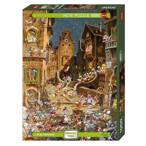 By Night Romantic Town 1000 Piece Jigsaw Puzzle Heye - for just $29.99! 