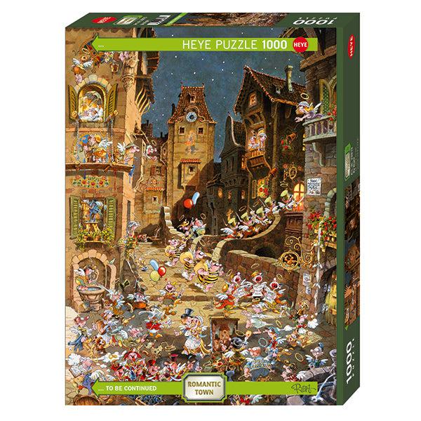 By Night Romantic Town 1000 Piece Jigsaw Puzzle Heye - for just $29.99! 