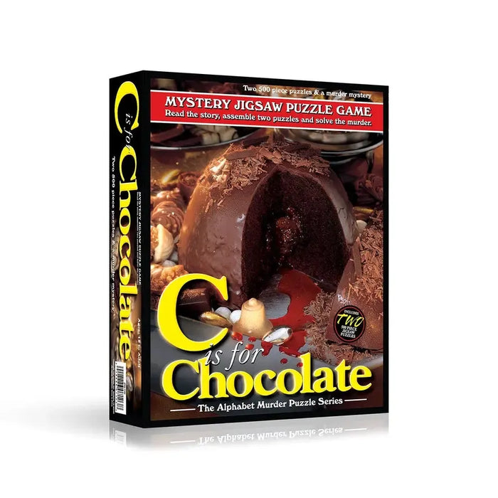 C is for Chocolate Set of 2 500 Piece Mystery Jigsaw Puzzles TDC - for just $19.99! 