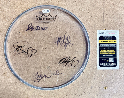 Band The Elevaters Autographed Signed Remo Drumhead JSA COA Jackson Blaze Link - for just $250! 