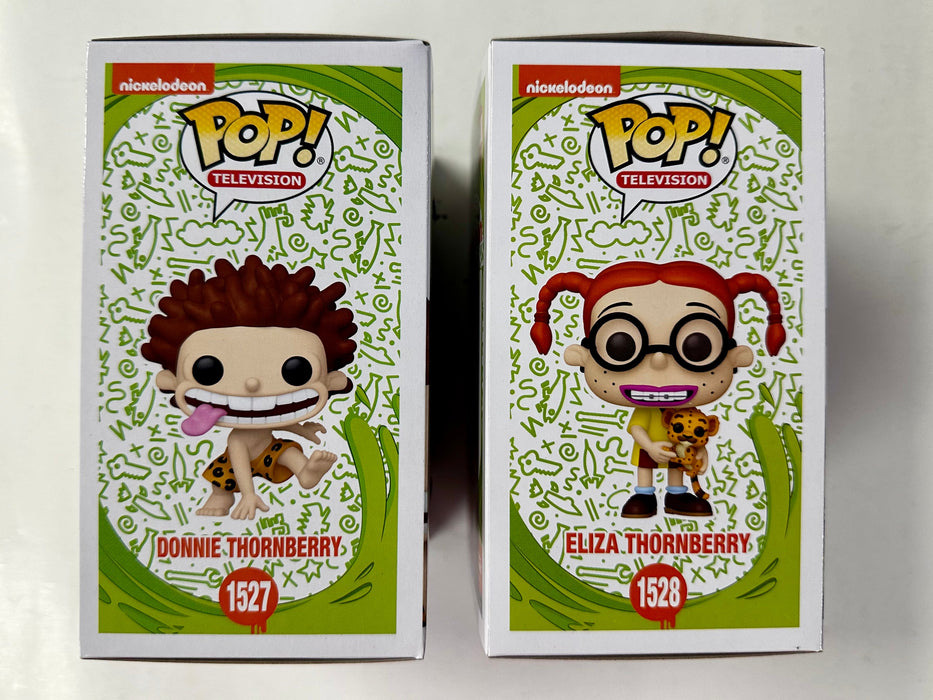 Funko Pop! Animation Donnie & Eliza Thornberry #1527 & #1528 Wild Thornberrys 2024 Nickelodeon - for just $25! 