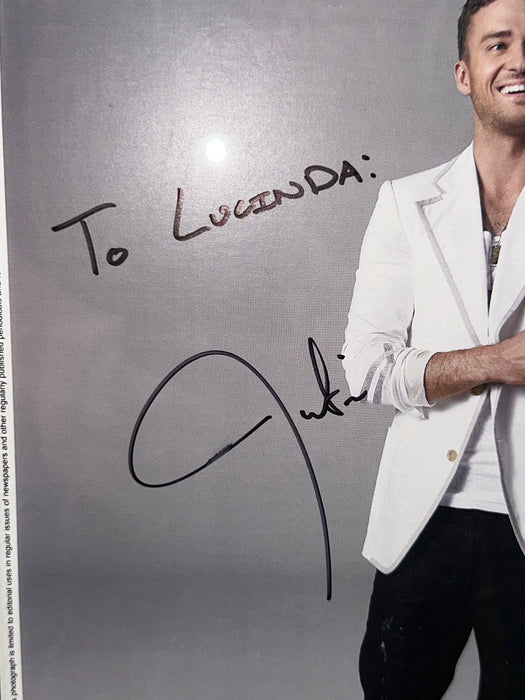 Justin Timberlake Signed & Framed Cardstock Promo 8x10 Photo With JSA COA *NSYNC - for just $600! 